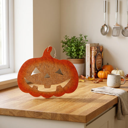 Kürbis - Wandhänger - 37 cm - Orange