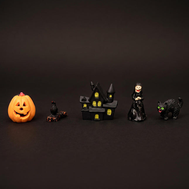 Trick or Treat Village - 5 stuks - Halloween Mini's ↑ 2-4 cm