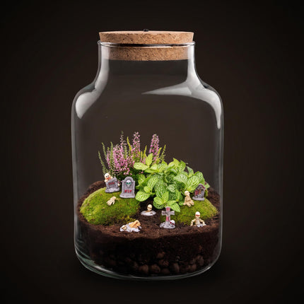 Halloween Terrarium Little Milky - Haunted Cemetery - Ø 17cm ↑ 25cm