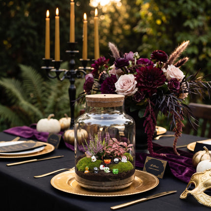 Halloween Planten terrarium Little Milky - Spooky crew - Ø 17cm ↑ 25cm