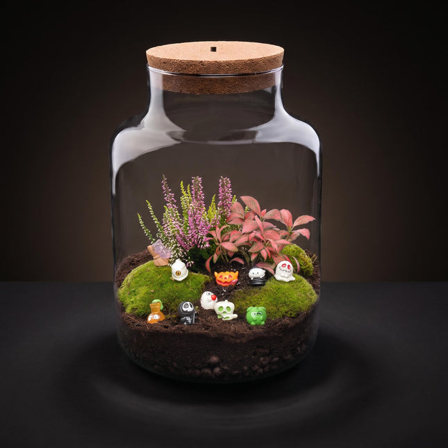 Halloween Planten terrarium Little Milky - Spooky crew - Ø 17cm ↑ 25cm