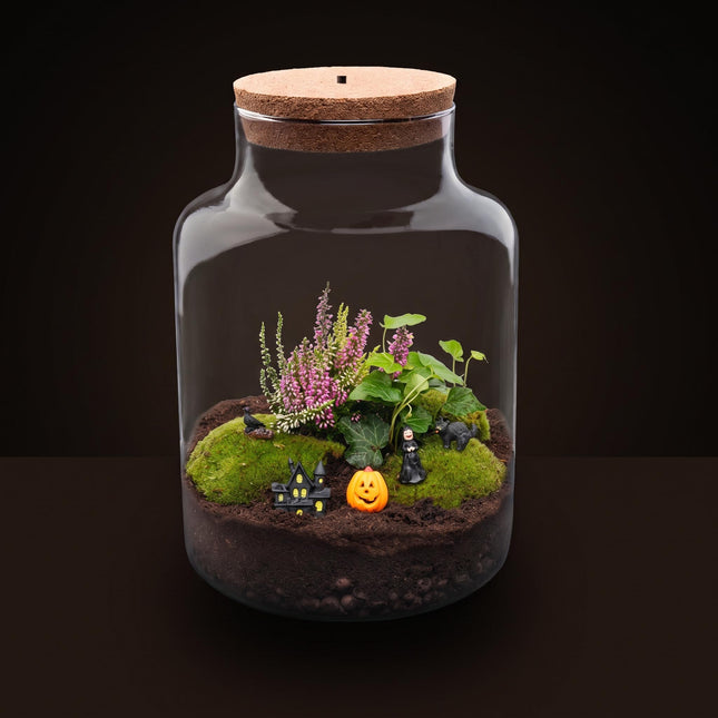 Halloween Planten Terrarium Milky - Trick or Treat Village - Ø 21cm ↑ 30cm