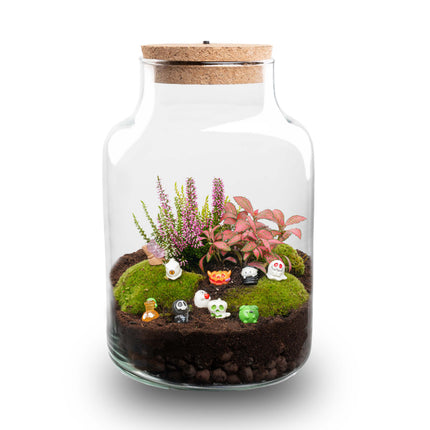 Halloween Planten terrarium Little Milky - Spooky crew - Ø 17cm ↑ 25cm