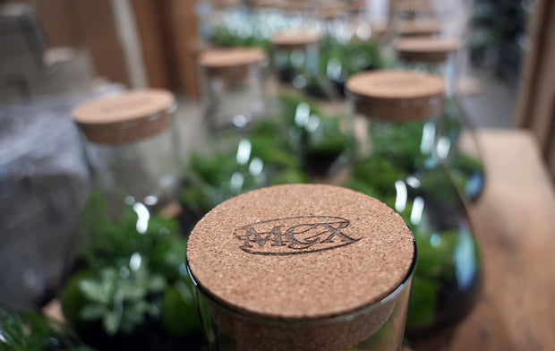 Business logo on top of our cork  🍾