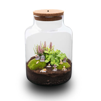 Halloween Planten Terrarium Milky - Haunted Cemetery - Ø 21cm ↑ 30cm