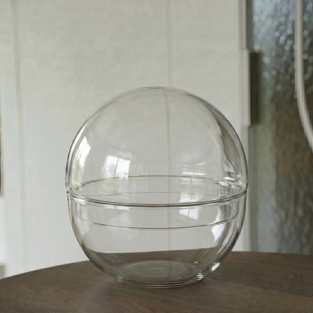 Terrarium bottle ‘Dome’ – Two-part round glass – Closed terrarium Ø 20 cm ↑ 20 cm