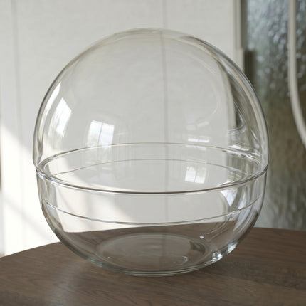 Terrarium Flasche Kugelglas 'Dome XL' – Zweiteiliges Rundglas – Geschlossenes Terrarium Ø 28 cm ↑ 28 cm

