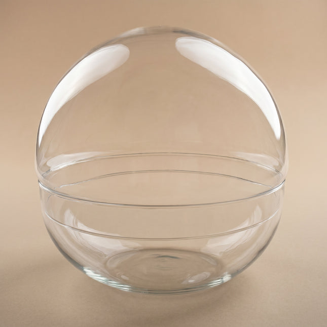 Terrarium Flasche Kugelglas 'Dome XL' – Zweiteiliges Rundglas – Geschlossenes Terrarium Ø 28 cm ↑ 28 cm
