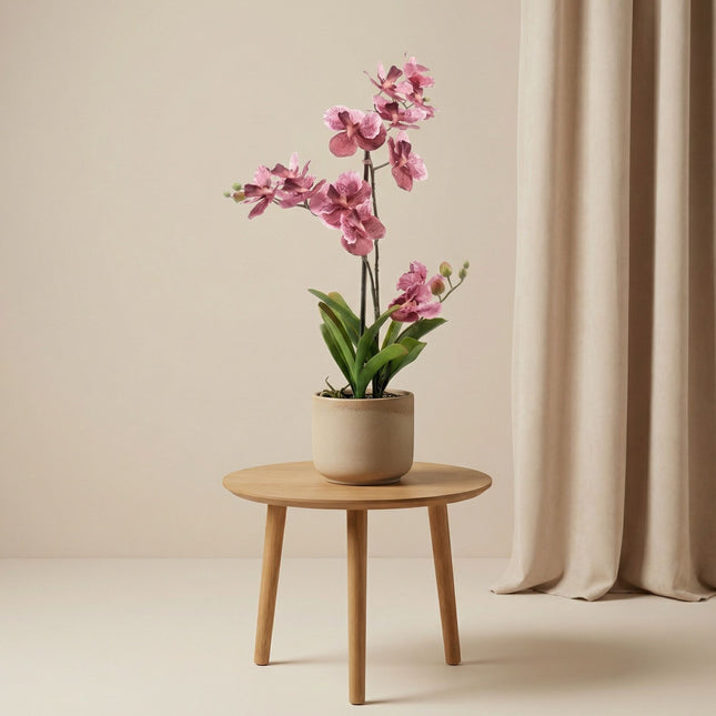 pink artificial plant in pot Artificial Orchid Vanda 60 cm - Old pink in pot