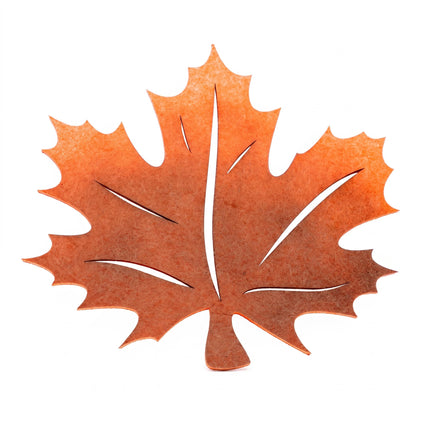 Orange and red autumn leaf wall-hanger 47cm for seasonal decoration