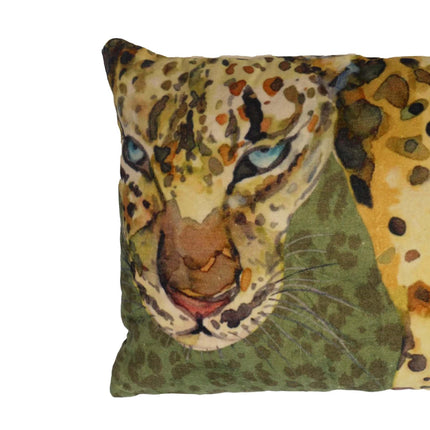 Cushion Akela - Tiger urban jungle print - 40x60 cm - Velvet -  Imbarro