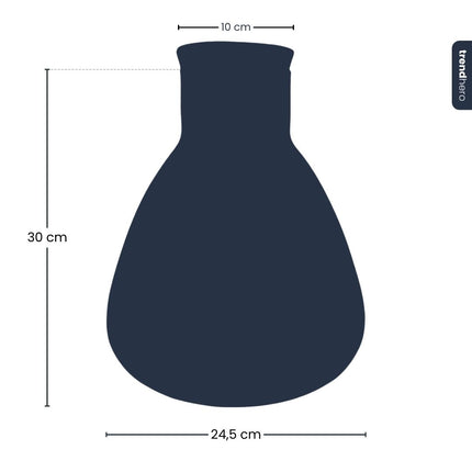 Flasche ‘Sam’ - Recyclingglas Ø 24,5 cm ↑ 30 cm