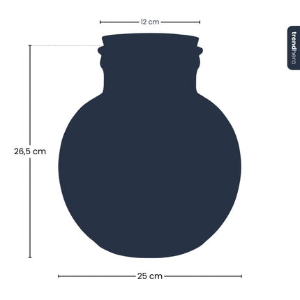 Flasche 'Teddy' - Recyceltes Glas Ø 25 cm ↑ 26,5 cm