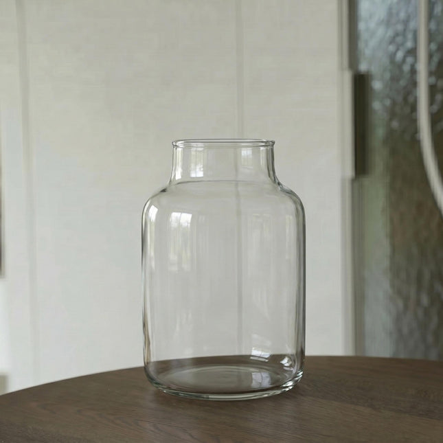 Flasche ‘Milky’ - Recyclingglas Ø 21,5 cm ↑ 30 cm
