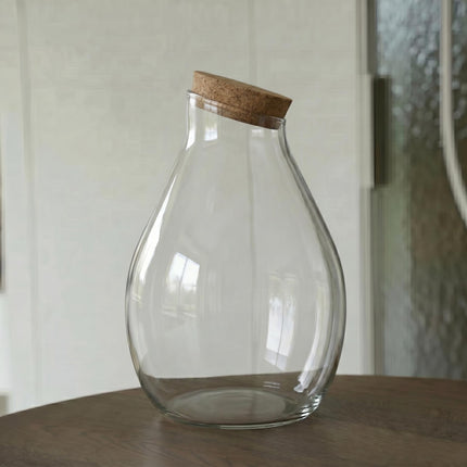 Terrarium fles ‘Drop XXL’ met kurk - Gesloten terrarium Ø 34 cm ↑ 43 cm
