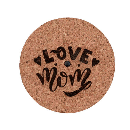 Gravierte LED Kork - 'LOVE MOM'