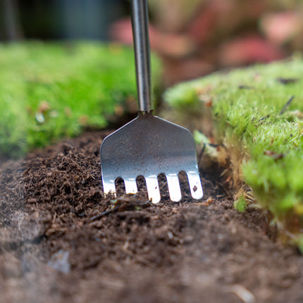 Terrarium Tool - Hark - 16-49 cm - Telescopisch - Roestvast staal (RVS)
