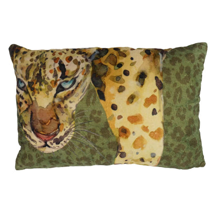 Cushion Akela - Tiger urban jungle print - 40x60 cm - Velvet -  Imbarro