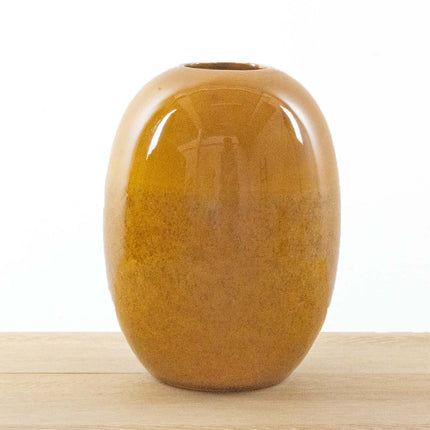 Vase Ocher yellow ↑ 26 cm - Ø 20 cm