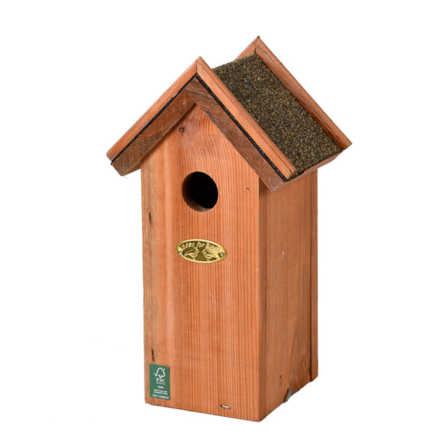Birdhouse - Blue tit  | ↑ 27.5 cm | Nest box | Pinewood with Bitumen roof