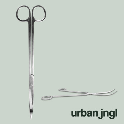 Terrarium scissors - Metal - 25 cm - Extra long - Curved blades - stainless steel