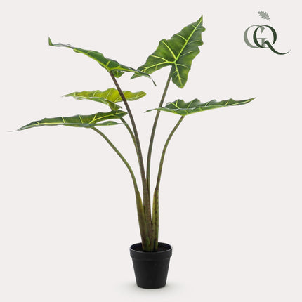 Alocasia Frydek - Elefantenohr - 80 cm - Kunstpflanze