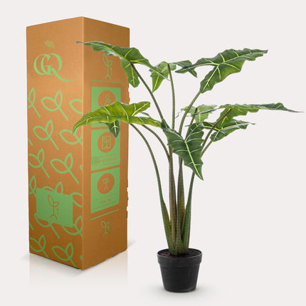 Alocasia Frydek - Elefantenohr - 100 cm - Kunstpflanze