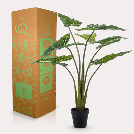 Alocasia Frydek - Olifantsoor - 90 cm - Kunstplant