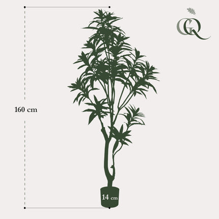 Dracaena - Drachenbaum - 155 cm - Kunstpflanze