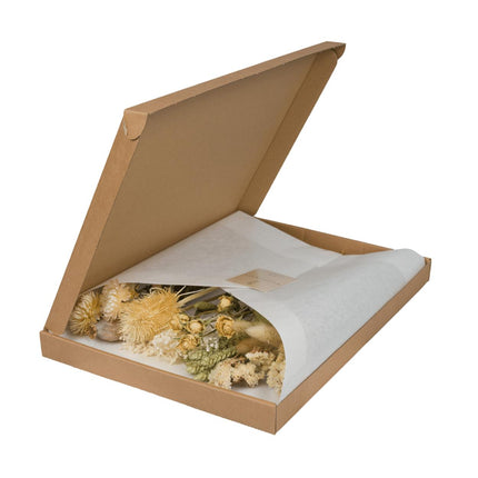 Droogbloemen in brievenbus doos - Letterbox Natural - Droogboeket - 35cm - Ø10