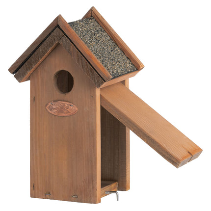 Vogelhuisje - Winterkoninkje | ↑ 21,5 cm | Nestkast | Vurenhout met bitumen dak